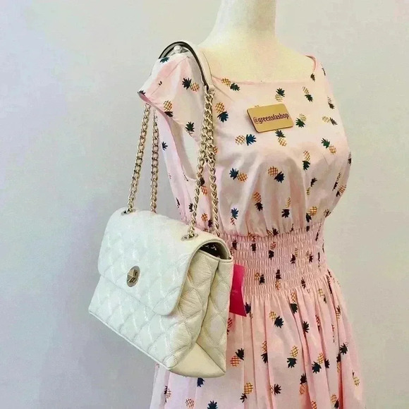 Kate Spade Purse Natalia Shoulder Bag Parchment - Picture 8 of 9